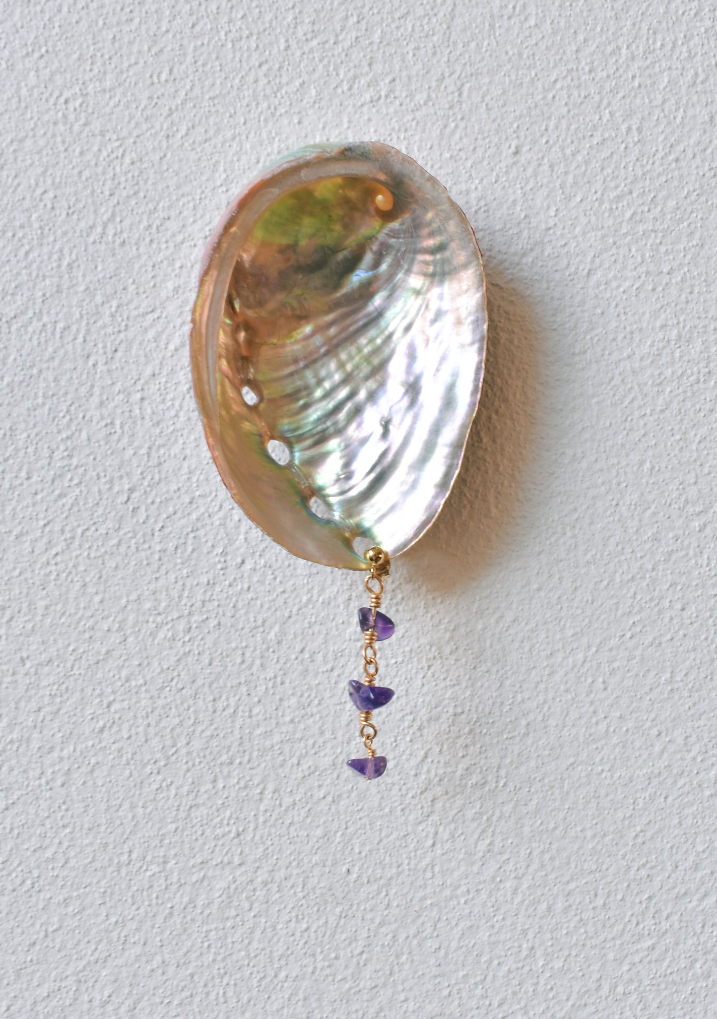 aurelie earrings - amethyst
