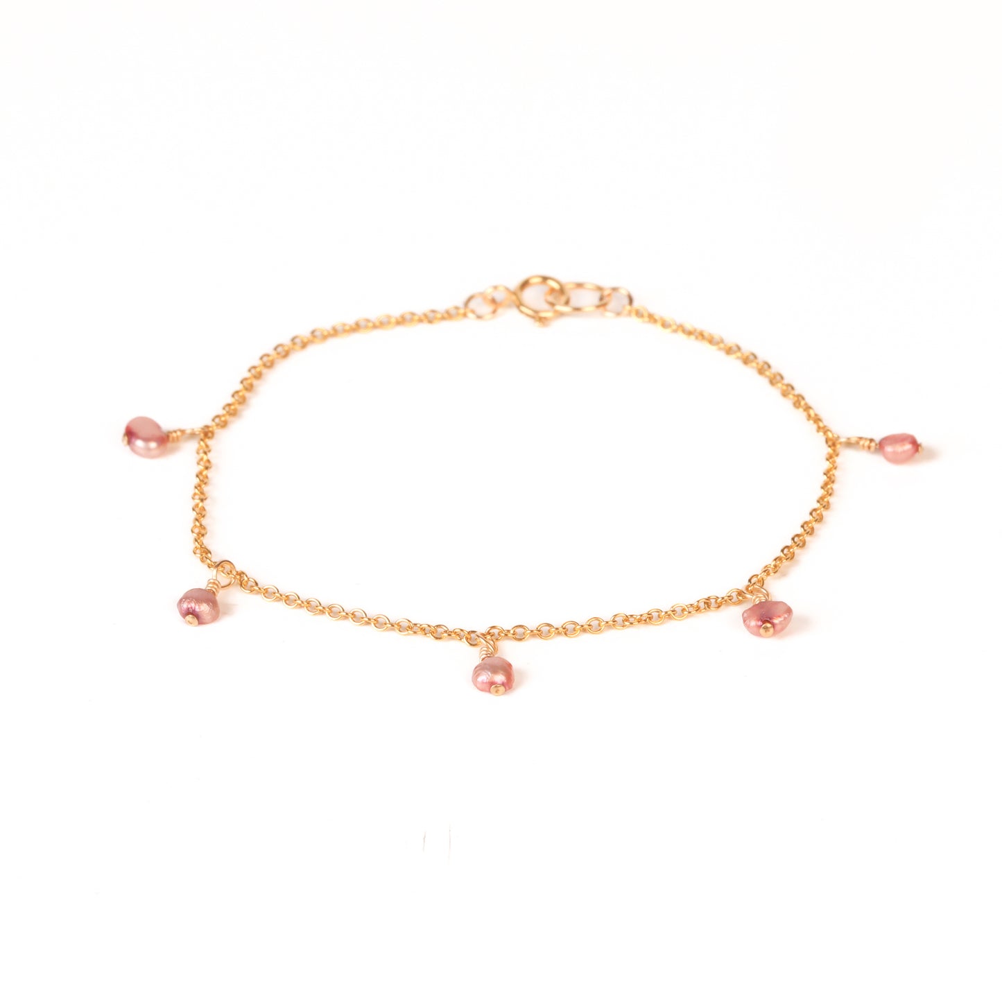 smonty lottie bracelet pink pearl