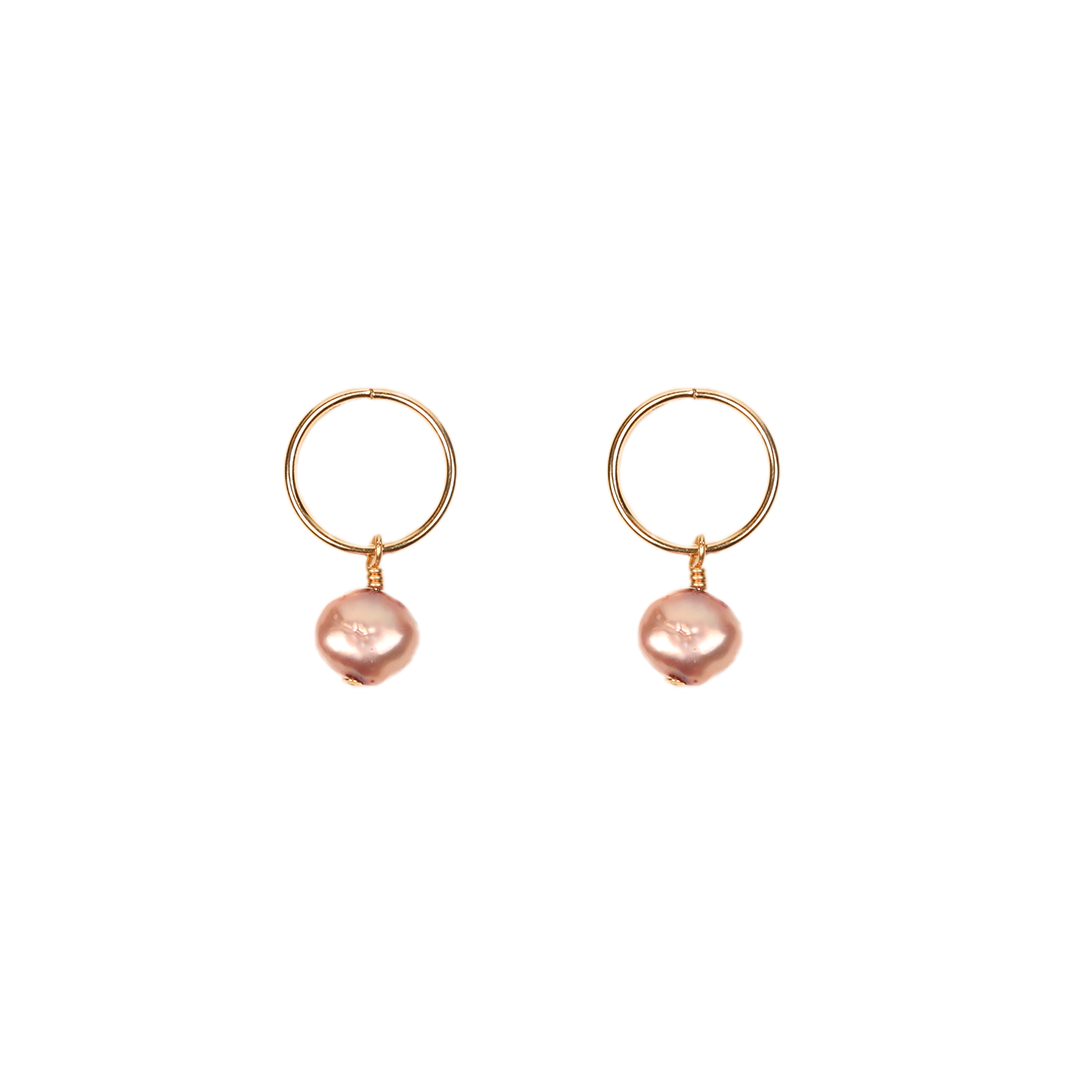 smonty charm hoop earrings