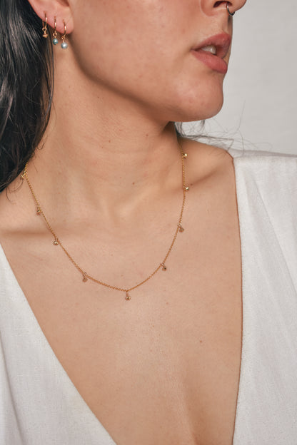 lottie necklace - gold bead