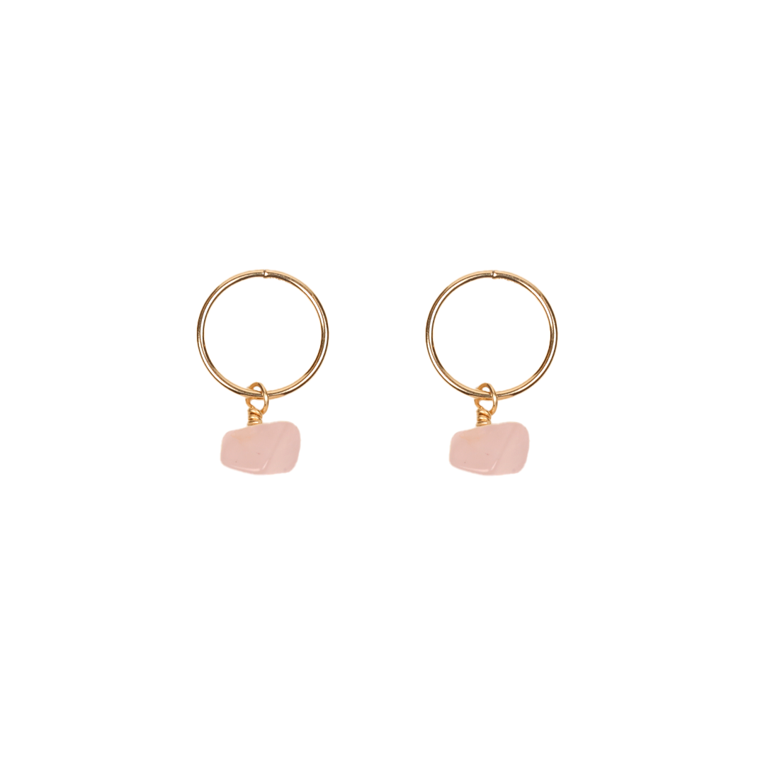 smonty charm hoop earrings