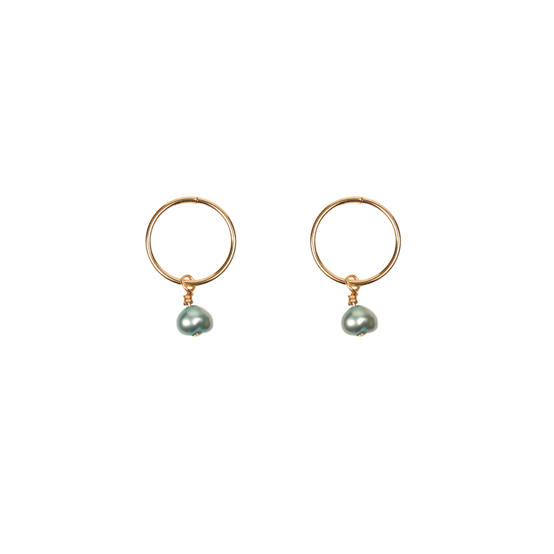 smonty charm hoop earrings