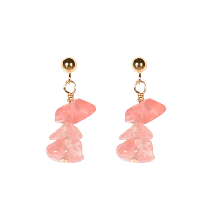 maddison earrings - red quartz