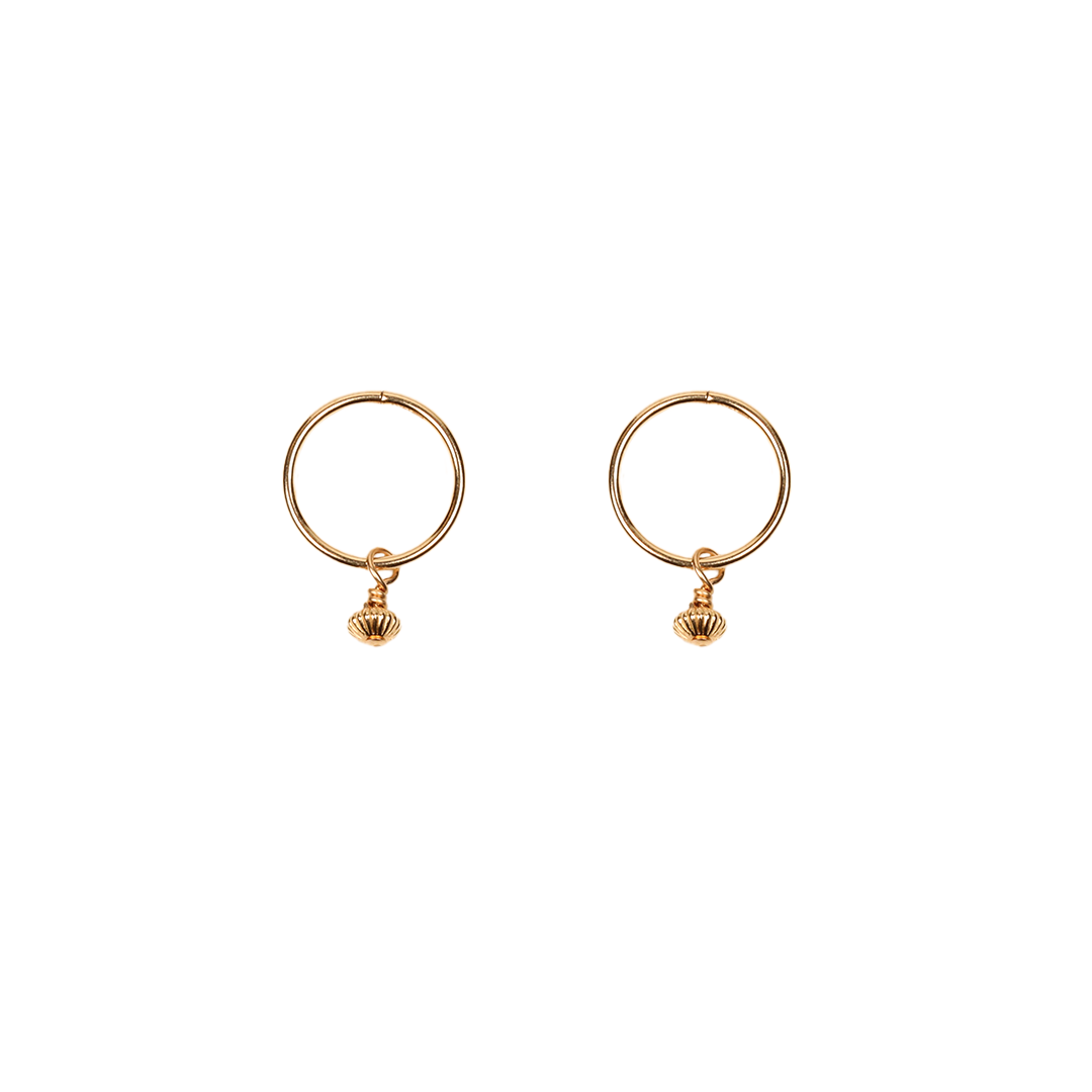 smonty charm hoop earrings