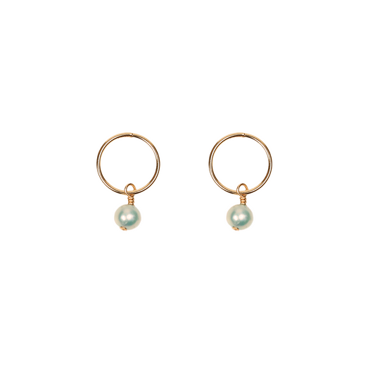 smonty charm hoop earrings