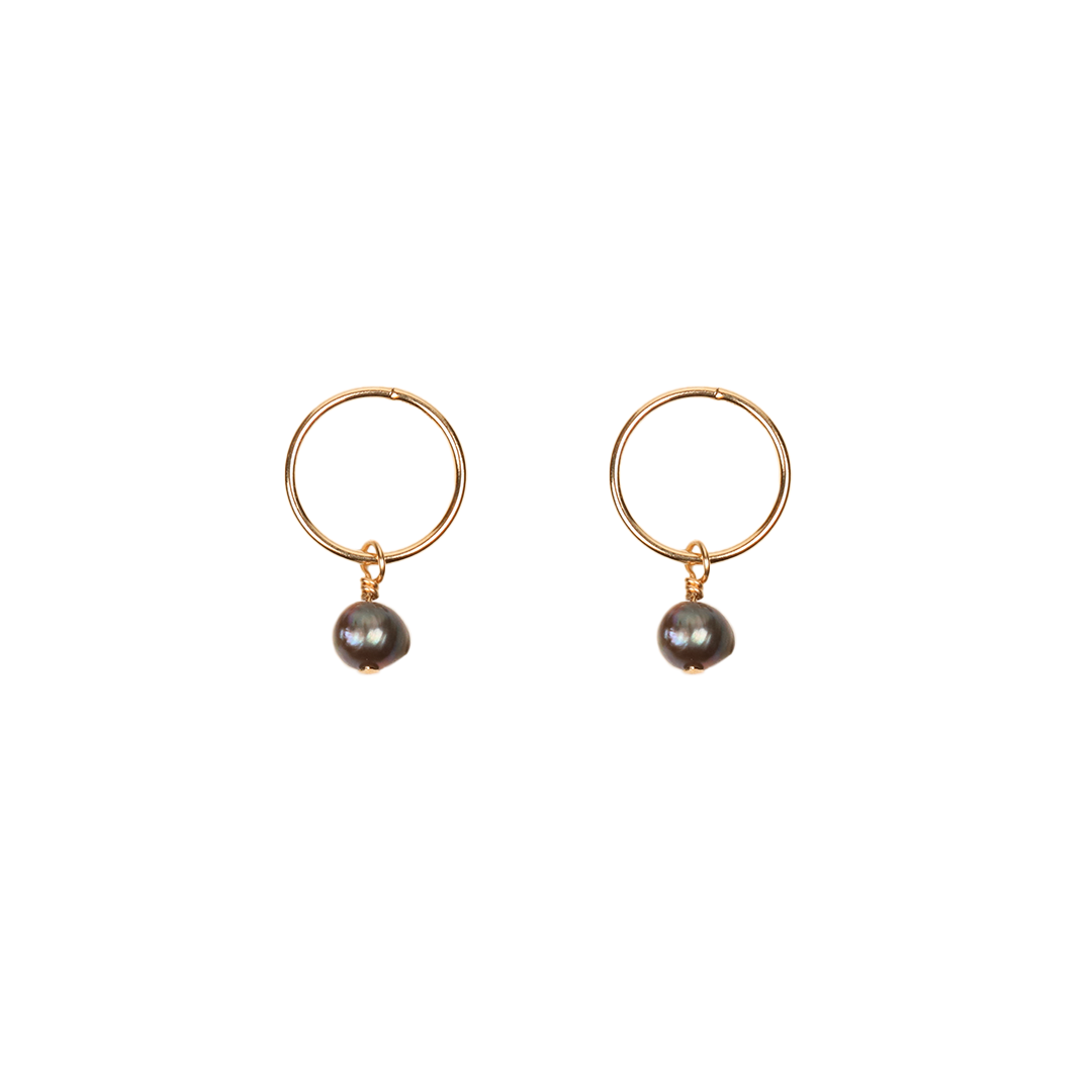 smonty charm hoop earrings