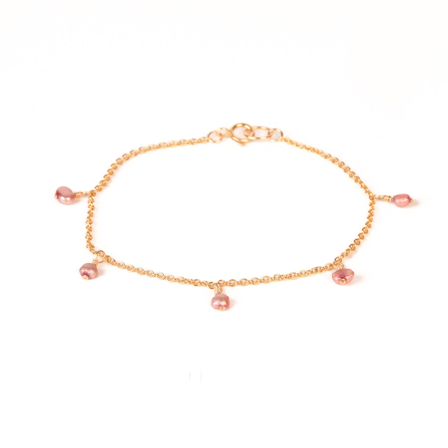 smonty lottie bracelet pink pearl