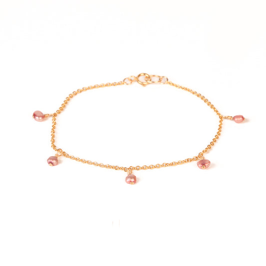 smonty lottie bracelet pink pearl